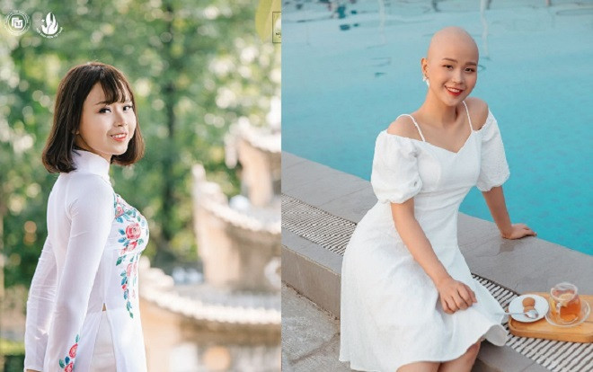 Nữ sinh bị ung thư vú khoe sắc dịu dàng, tươi mới với trang phục áo dài trắng tinh khôi tại 'Duyên dáng Ngoại thương' Ảnh 2