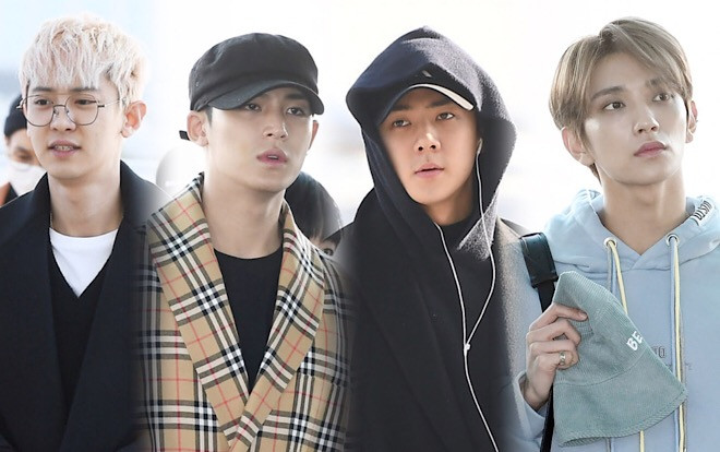Dàn visual của EXO và SEVENTEEN đọ mặt mộc tại sân bay Ảnh 2