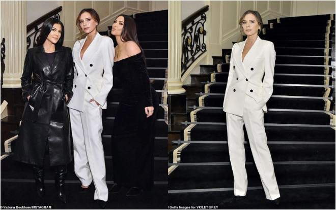 Chị em nhà Kardashian trong trang phục kín đáo khoe sắc bên cạnh Victoria Beckham Ảnh 2