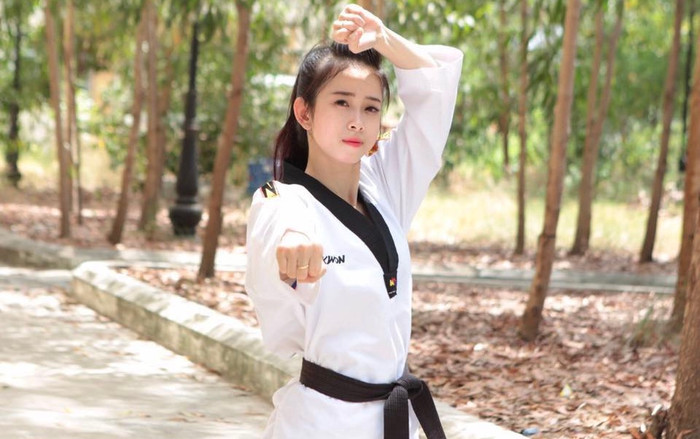 Vẻ đẹp tựa thiên thần của niềm hy vọng Teakwondo Việt Nam tại SEA Games 30 Ảnh 2