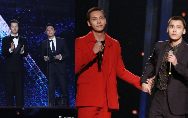 Hoắc Kiến Hoa - Hồ Ca, Lý Dịch Phong - Trần Vỹ Đình là hai 'cặp đôi' sáng nhất đêm bế mạc 'Kim Kê 2019' Ảnh 2