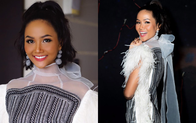 H'Hen Niê bị chê vì chiếc váy hình chữ nhật đính lông nhưng thần thái đỉnh cao đã cứu vớt tất cả Ảnh 2