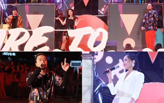 Lộn Xộn Band hội ngộ Bích Phương, Huỳnh James & Pjnboys khuấy đảo không khí sự kiện tại phố đi bộ Hà Thành Ảnh 2