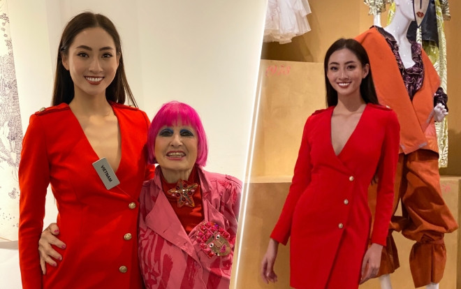 Lương Thùy Linh 'lọt mắt xanh' nhà thiết kế lừng danh Anh quốc kiêm giám khảo Miss World 2019 Ảnh 2