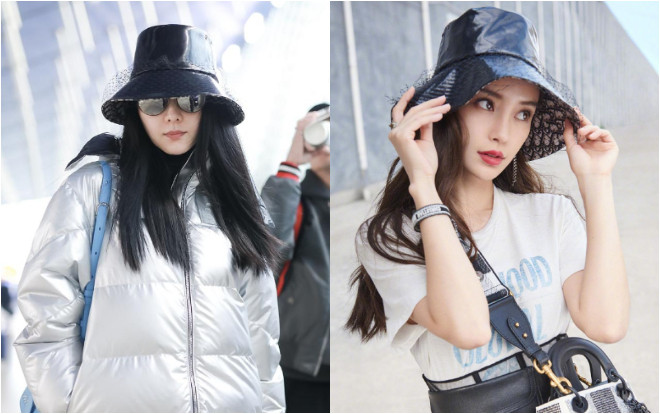 Hai nữ hoàng thảm đỏ Phạm Băng Băng - Angelababy đụng hàng chiếc nón lưới Dior kén mặt Ảnh 2