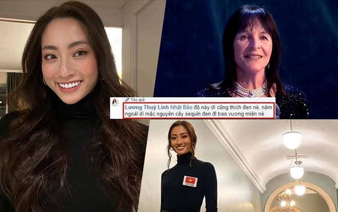 Lương Thùy Linh bất ngờ diện nguyên 'cây đồ' đen: 'Dạo này, dì Morley thích màu đen lắm' Ảnh 2