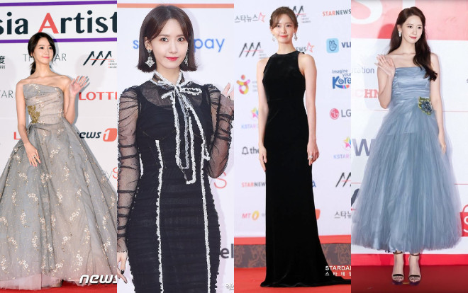 Phong cách công chúa đốn tim người hâm mộ của Yoona trên thảm đỏ AAA qua nhiều năm Ảnh 2