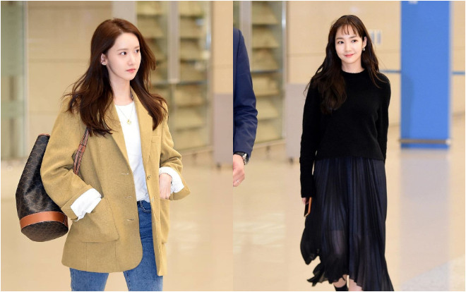 Xuất hiện tại sân bay, Yoona thanh lịch, tinh tế - 'Thư ký Kim' nữ tính, nhí nhảnh trong váy xếp ly Ảnh 2
