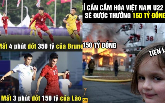 Ảnh chế: Tiến Linh 'sút bay' 150 tỷ đồng của Lào trong 3 phút Ảnh 2