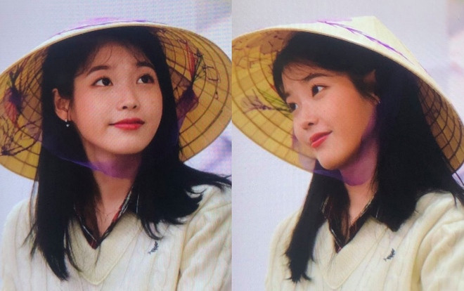 Fan Việt lặn lội sang Hàn Quốc tặng 'nón lá', IU phản ứng đáng yêu hết nấc Ảnh 2