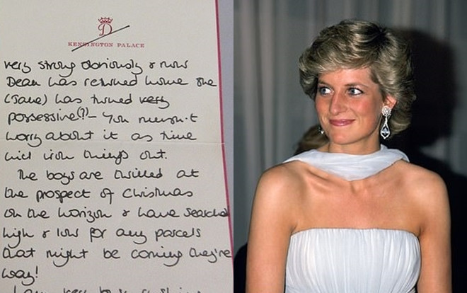 Hai lá thư cảm động của Công nương Diana được bán đấu giá 180 triệu đồng Ảnh 2
