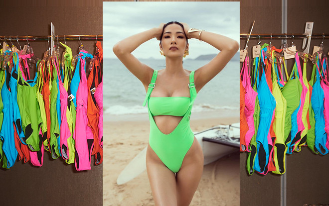 Lộ diện mẫu bikini ở Miss Universe, xanh neon được fan vote 'điên đảo' cho Hoàng Thùy Ảnh 2