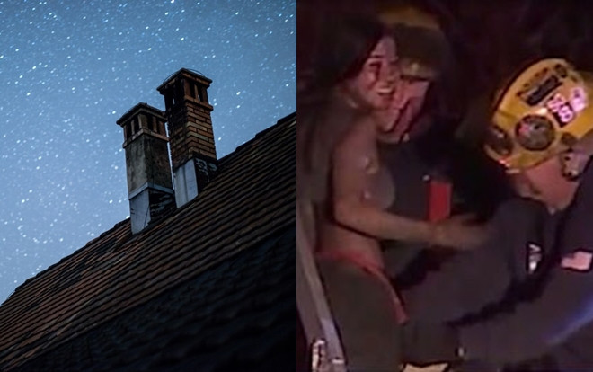 Đi chơi về khuya, thiếu nữ mắc kẹt trong ống khói khi lẻn vào nhà Ảnh 2