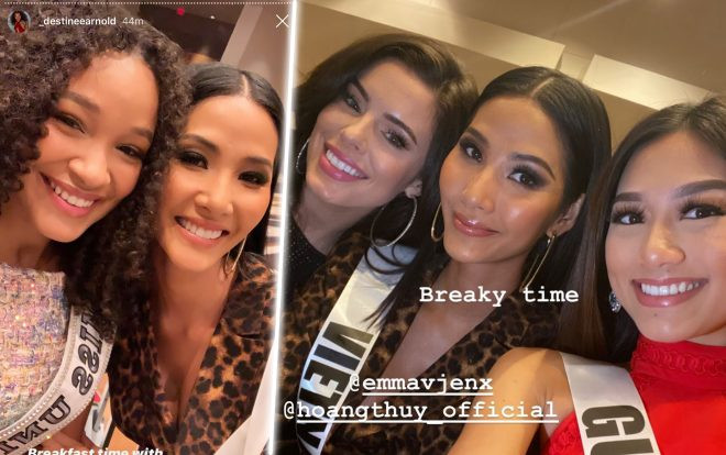 Diện thiết kế da beo 'chất lừ', Hoàng Thùy nổi bật giữa dàn mỹ nhân Miss Universe 2019, hoa hậu Philippines lép vế Ảnh 2