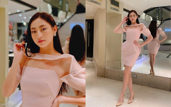 Lương Thùy Linh tiếp tục diện váy hồng ngọt như kẹo, fan tò mò hỏi trong vali còn bao nhiêu cái! Ảnh 2