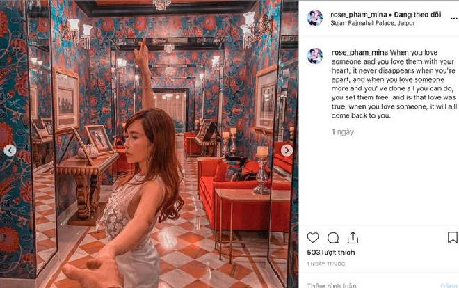 Vợ chồng đại gia Minh Nhựa cùng đăng caption tiếng Anh sau khi bị phát hiện 'mượn' status Hoa hậu Thu Hoài Ảnh 2