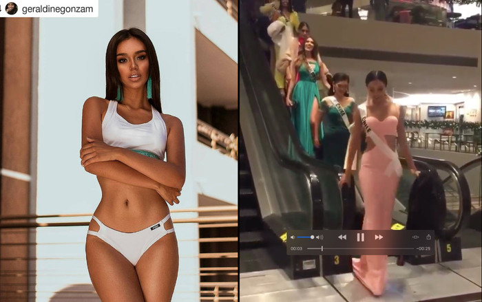 Đối thủ Hoàng Thùy gặp sự cố nguy hiểm bị thang cuốn 'nuốt váy', hành động đẹp nhanh chóng được lan tỏa Ảnh 2