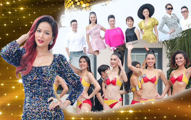 Diện váy khoe body kết hợp mái tóc đỏ rực, H'Hen Niê nổi bật làm MC tại vòng thi Người đẹp biển Ảnh 2