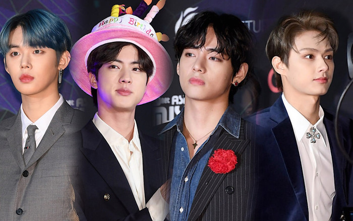 BTS mừng sinh nhật Jin, cùng SEVENTEEN - GOT7, TXT và Monsta X bừng sáng trên thảm đỏ 'MAMA 2019' Ảnh 2