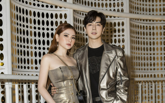 Thu Thủy diện váy ôm sát khoe đường cong nuột nà, tông xuyệt tông bên ông xã Kin Nguyễn Ảnh 2