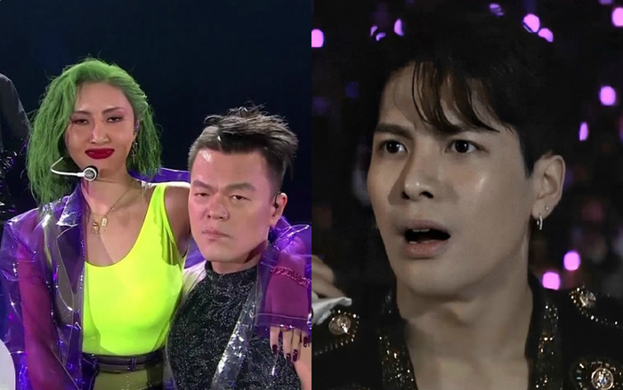 Cười ngất với biểu cảm của Jackson (GOT7) trước màn trình diễn của chủ tịch JYP trên sân khấu MAMA 2019 Ảnh 2