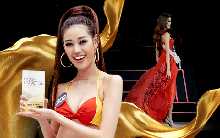 Khánh Vân xuất sắc giật giải Best Catwalk tại Hoa hậu Hoàn vũ Việt Nam 2019 Ảnh 2