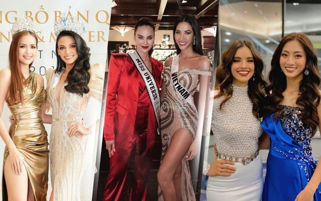 Hoàng Thùy - Lương Thùy Linh - Ngọc Châu đọ sắc với đương kim hoa hậu: Ai sẽ 'rinh' vương miện về nước? Ảnh 2