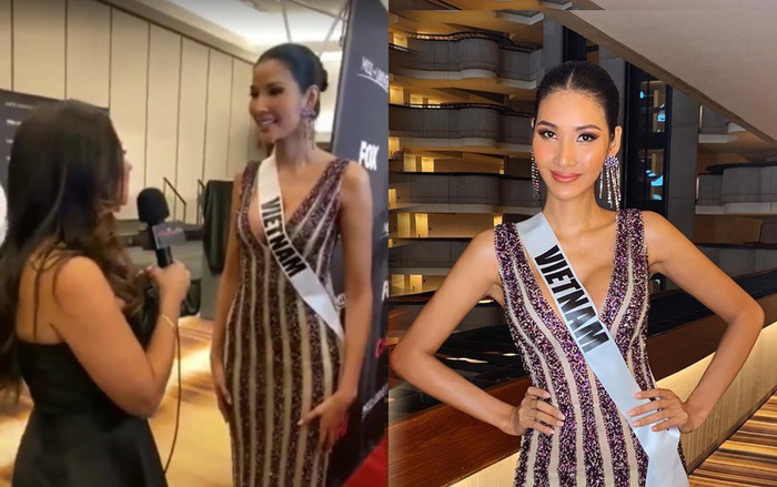 Hoàng Thùy trả lời thông minh khi bị truyền thông quốc tế soi từng cen-ti-met chiếc váy tím lấp lánh Ảnh 2