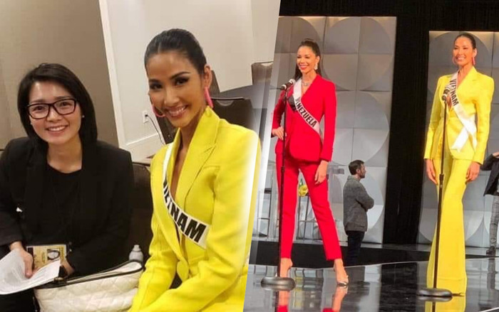 Thi phỏng vấn không cần thông dịch, Hoàng Thùy rạng rỡ tập luyện cho Bán kết Miss Universe 2019 Ảnh 2