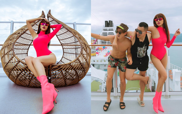 Sau Ngọc Trinh, Vũ Khắc Tiệp mời siêu mẫu Khả Trang vi vu 3 nước bằng du thuyền hạng sang Ảnh 2