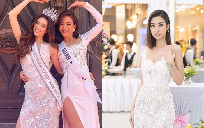 Ngày đầu đương nhiệm, Tân Hoa hậu Hoàn vũ Khánh Vân đã 'bị soi' mặc lại váy cũ Ảnh 2