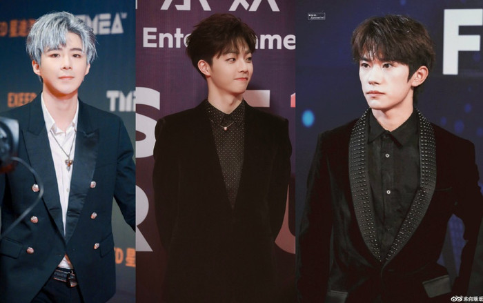 Thảm đỏ Tencent Music Entertainment Award 2019: TFBoys trở thành tâm điểm, Trần Lập Nông - Lưu Vũ Ninh so vẻ điển trai Ảnh 2