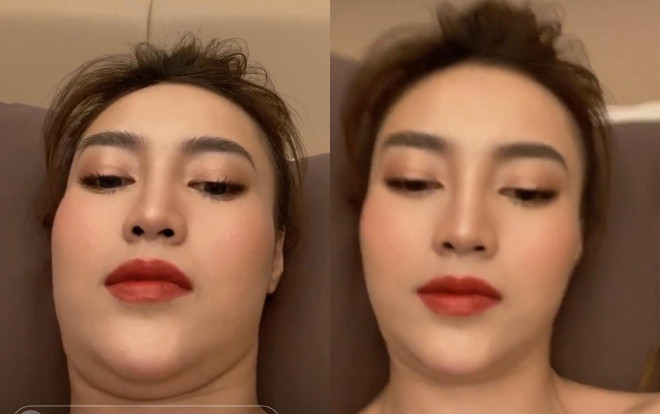 Ninh Dương Lan Ngọc khiến fan 'hú hồn' khi tự khoe ảnh cằm nọng và gương mặt béo múp Ảnh 2