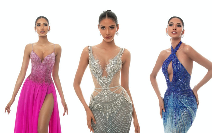 Hoàng Thùy tung 3 váy dạ hội 'đỉnh cao' cho đêm 'đăng quang': Quyến rũ và đầy tinh xảo Ảnh 2