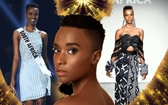 Mê mẩn nhan sắc Hoa hậu Hoàn vũ 2019 đến từ Nam Phi: Viên ngọc trai đen tỏa sáng rực rỡ Ảnh 2