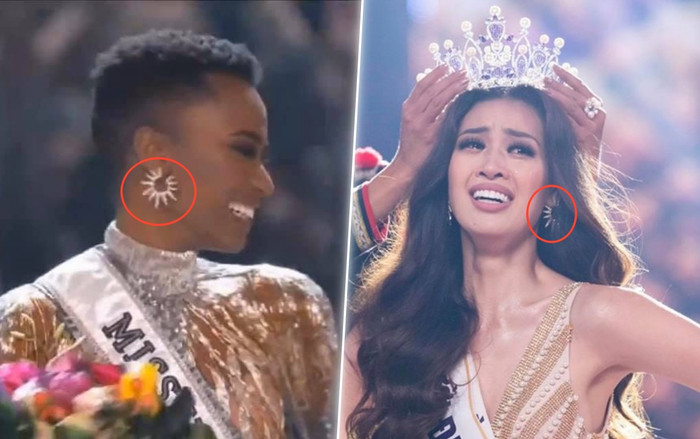 Trùng hợp đáng ngờ của hoa hậu Khánh Vân và Miss Universe 2019 - Nam Phi: Đôi bông tai quá nhiệm màu Ảnh 2
