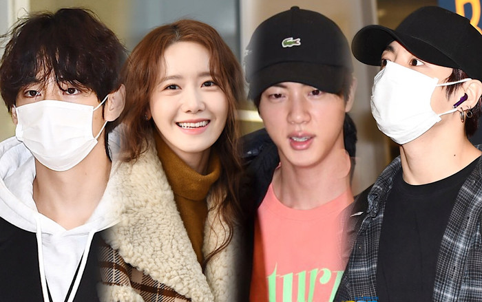 BTS lộ rõ vẻ mệt mỏi với lịch trình dày dặc, Yoona (SNSD) đẹp tựa nữ thần tại sân bay Ảnh 2