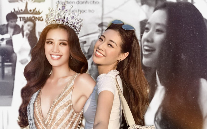 Cư dân mạng 'rần rần' trước đoạn clip Hoa hậu Khánh Vân mặc Áo dài trắng, khoe giọng ngọt ngào thời cắp sách đến trường Ảnh 2