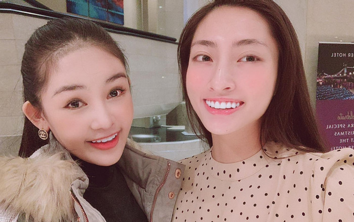 Lê Âu Ngân Anh sang Anh thăm Lương Thùy Linh, nhiệt tình kêu gọi vote cho đàn em tại Miss World 2019 Ảnh 2