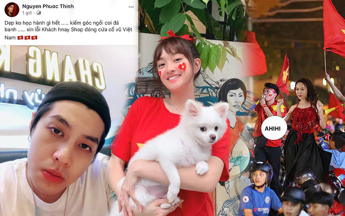Thầy trò Noo Phước Thịnh - Ngọc Ánh ủng hộ U22 Việt Nam, Diệu Nhi - Kaity Nguyễn hòa cùng sắc đỏ chung kết SEA Games 30 Ảnh 2