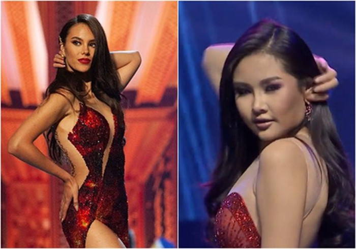 Váy 'núi lửa phun trào' của Catriona Gray đạt kỷ lục là chiếc váy có nhiều phiên bản đạo nhái nhất Ảnh 8