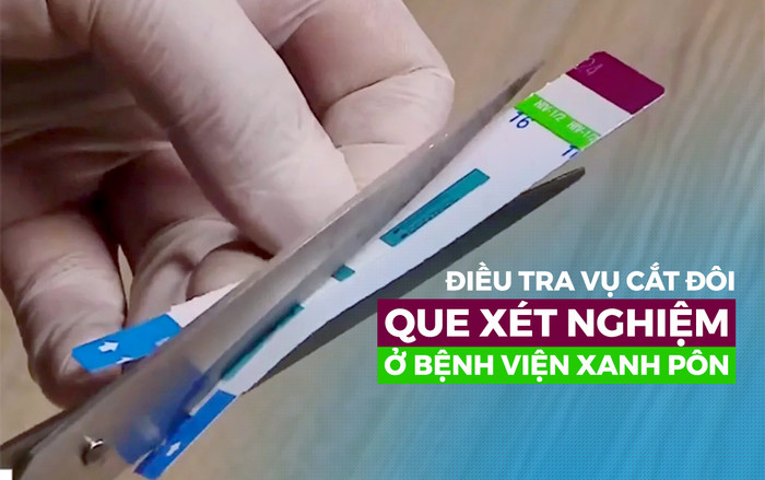 Cơ quan công an vào cuộc điều tra vụ cắt đôi que xét nghiệm ở bệnh viện Xanh Pôn Ảnh 2