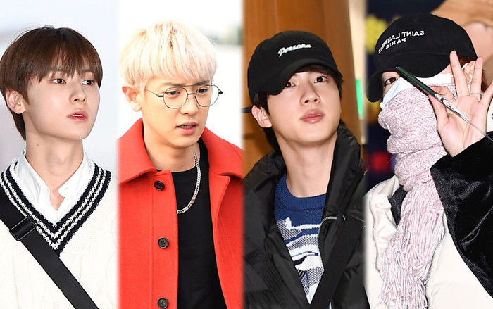 Dàn mỹ nam BTS, EXO, NU'EST cùng Winner đổ bộ sân bay Ảnh 2