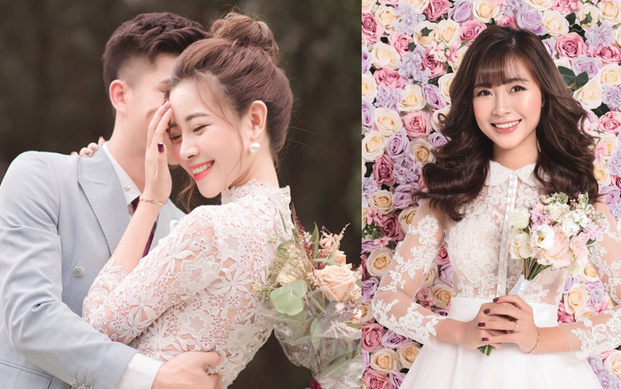Vợ tương lai của Phan Văn Đức khoe nhan sắc xinh đẹp, ngọt ngào trong ảnh cưới song vẫn nhất quyết giấu mặt chú rể Ảnh 2