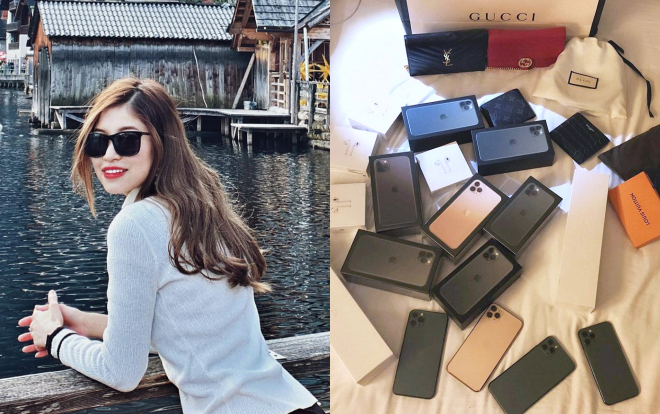 Sang Mỹ du lịch, nàng WAGs Vóc Đỗ sang chảnh mua 11 IPhone Pro Max Ảnh 2