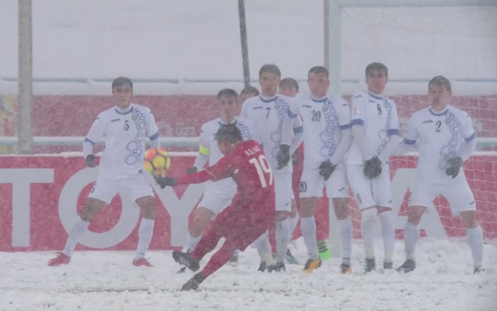 AFC gọi 'Cầu vồng tuyết' của Quang Hải biểu tượng của VCK U23 châu Á Ảnh 2