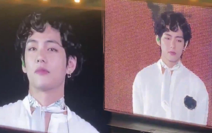 V (BTS) khiến người hâm mộ bất ngờ với kiểu tóc siêu ‘lạ’ Ảnh 2