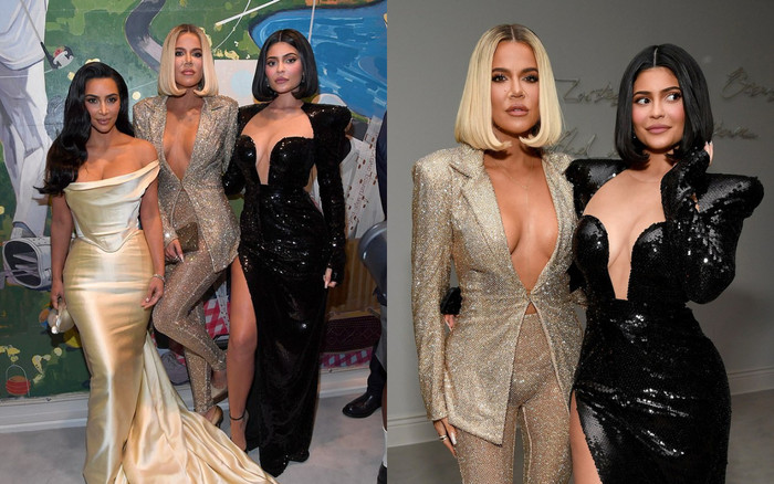 Chị em Kardashian 'nóng bỏng' với trang phục buông lơi vòng một cắt xẻ táo bạo Ảnh 2