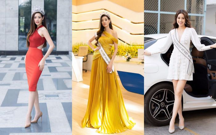 Chỉ trong vòng 11 ngày sau đăng quang, Hoa hậu Khánh Vân liên tiếp mặc váy cũ, 1 đôi giày mang sương sương tận 10 lần Ảnh 2