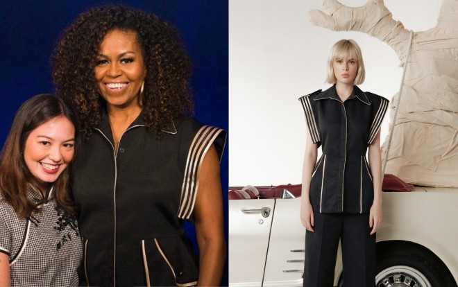 Chỉ trong 2 tháng, cựu đệ nhất Phu nhân Mỹ Michelle Obama đã 2 lần diện trang phục của NTK Công Trí Ảnh 2